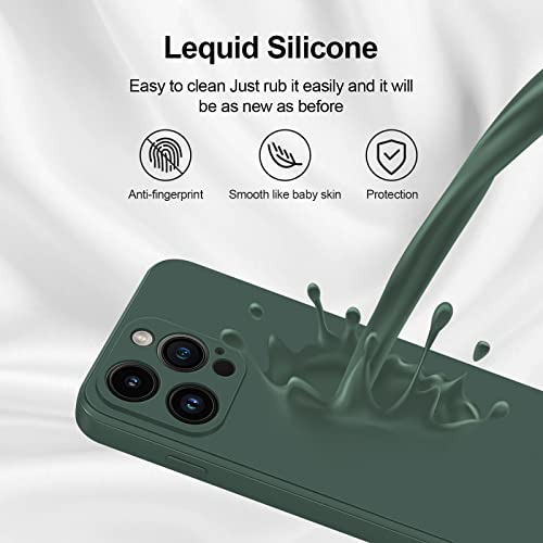 Funda Silicon Para iPhone 14 Pro Verde Silicon