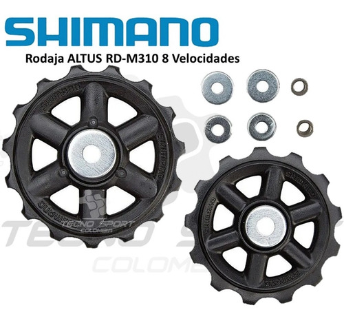 Imagen 4 de 7 de Rodajas Tensor Bicicleta Shimano Altus M310 8 Velocidades