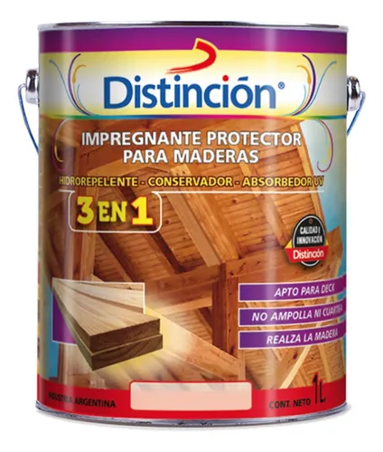 Impregnante Para Maderas Brillante X 4 Lts Distinción
