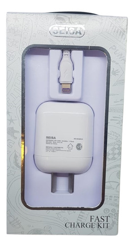 Cargador Seisa Pared Para Cable Lightning Rápido 5v