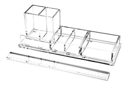 Exputran Organizador De Escritorio De Acrílico Transparente 