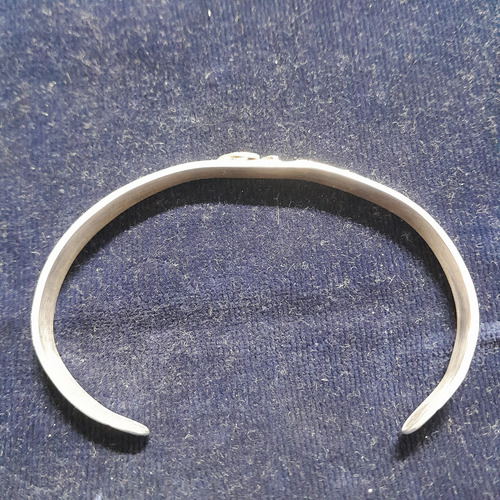 Esclava Abierta De Plata Y Oro Plata 6 Cm 14 Cm (Usado)