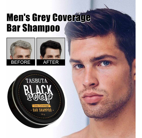 Champú En Barra Para Hombre, Oscurecedor Del Cabello, Compri