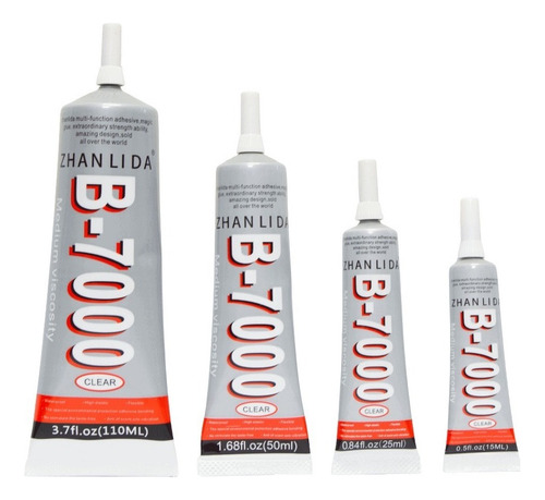 Super Cola B7000 110ml + 4 Grampos Fixa Celular Tablet Touch