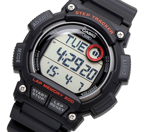 Reloj Casio Ws2100h-1a Podometro  200 Lap Somos Tienda 