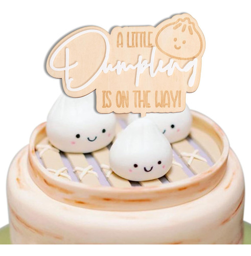 Decoración Para Tarta Con Texto En Inglés A Little Dumpling