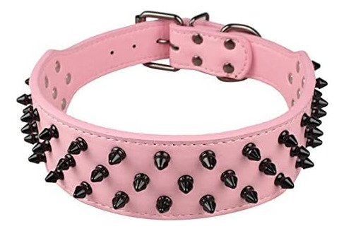 Benala 2 Collares De Cuero Negro Para Perros Collar De Perro