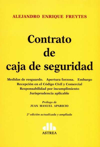 Libro Contrato De Caja De Seguridad