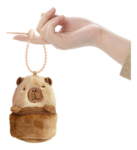 3 Carpincho Bolsa Bolso Juguete Bolsa Decoración Llavero