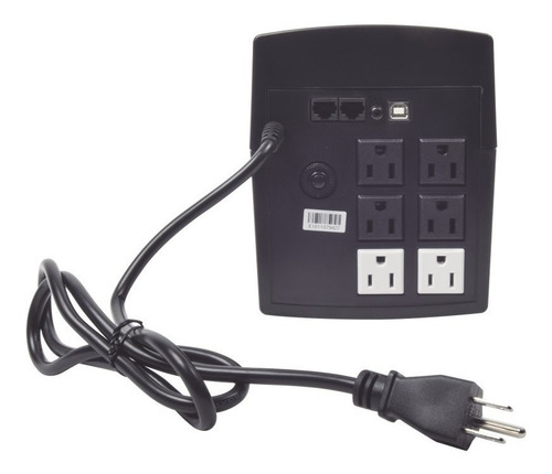 Imagen 4 de 4 de UPS regulador de voltaje Epcom EPU1500LCD 1500VA entrada y salida de 100V - 110V - 120V CA negro