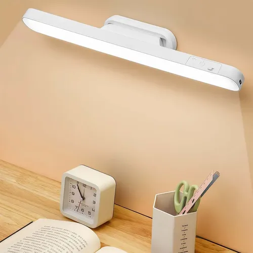 Luminária Led Recarregável Sem Fio Magnética Armário 30cm Branco