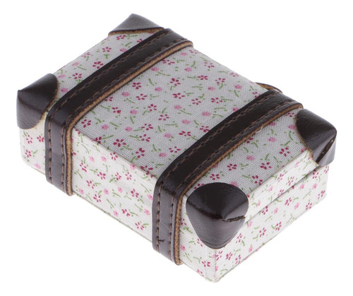 1/6 Maleta Estuches De Equipaje En Accesorio De Floral