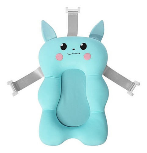 Colchoncito Flotador Ajustable Para Baño De Bebe Con Diseños Color Celeste
