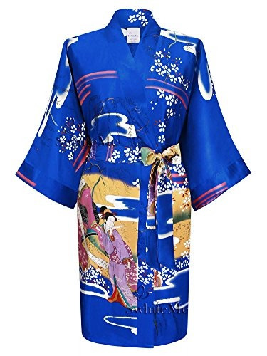 Traje De Kimono De Mujer Swhiteme, Corto, Talla Única, Geish