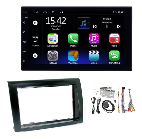 Stereo Pantalla 7 Android Bt + Adaptador Fiat Bravo  12/14  