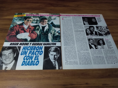 (y174) Roger Moore * Clippings Revista 2 Pgs * 1987 (Usado)