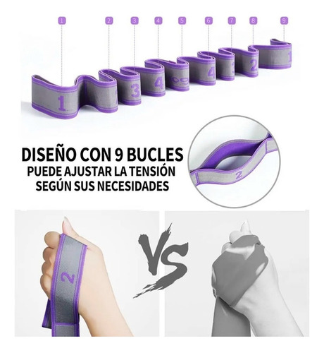 A Bandas Resistencia Tela Ligas Flexibilidad Piernas