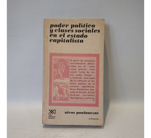 Poder Politico Clases Sociales Estado Capitalista Poulantzas