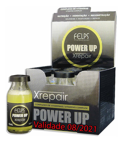 Felps Xrepair Power Up - Complexo De Vitaminas 9x15ml 