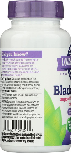 Oregon S Wild Harvest Black Cohosh Suplemento De Hierbas Org