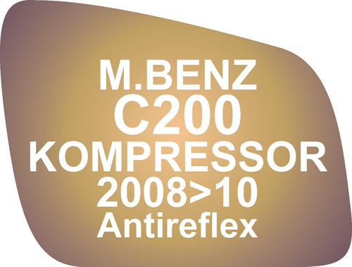 Vidrio Espejo Retrovisor M.benz C200 Bàsico 2008-10 Anti