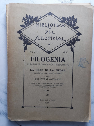 Filogenia. Florentino Ameghino. 52708