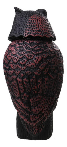 2 Piezas Owl Decoy Aves Scarer Deterrente Viento Activado