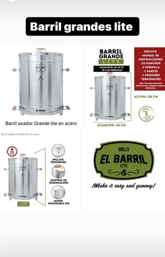 Asador Ahumador Barril