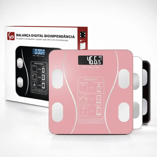 EPS-6905 Balaça Epsilon EPS-6905 Bluetooth para Saúde e App cor Rosa