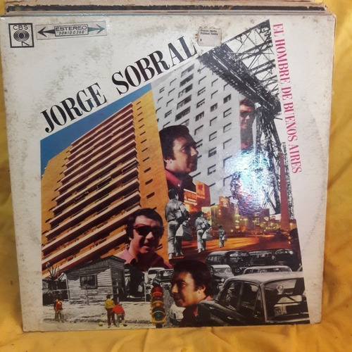 Vinilo Jorge Sobral El Hombre De Buenos Aires S T2 