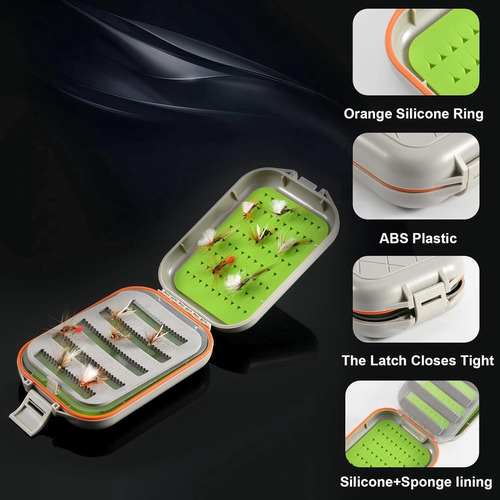 Caja De Pesca Con Mosca De Doble Cara Impermeable Para Apare