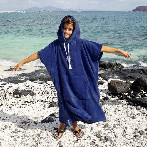 Imagen 2 de 10 de Poncho Cambiador Toalla Niños Secado Rapido Pileta