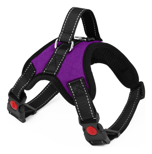 Pretal Arnes Perros Antitirones Broches Y Traba De Seguridad Violeta Xl Liso