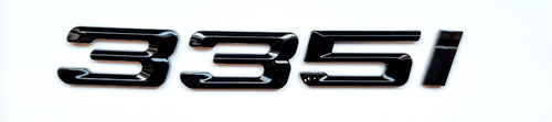Emblema Tampa Traseira Bmw 335i Black Piano Preto Brilhante