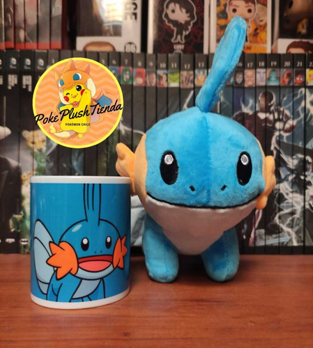 Imagen 2 de 2 de Peluche Pokemon Mudkip Promo Peluche Más Taza