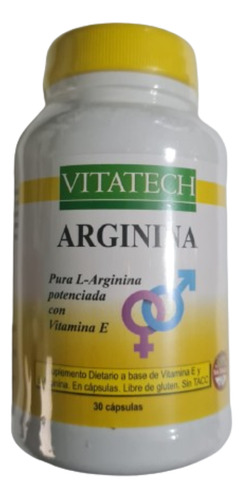 Suplemento Vitatech  Arginina L-arginina Frasco 30 Capsulas