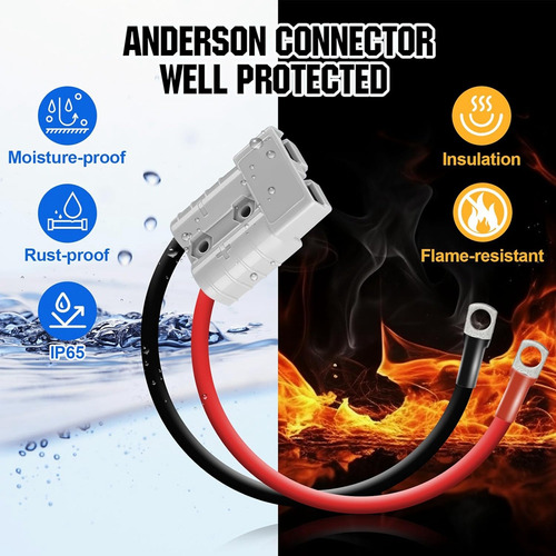 Kit Anderson Connector 50a, Enchufe Anderson, 8, Batería De
