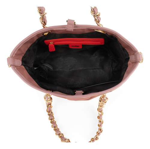Bolsa Tote Cloe Para Mujer Chica Asas Detalle De Cadena Color Rosa