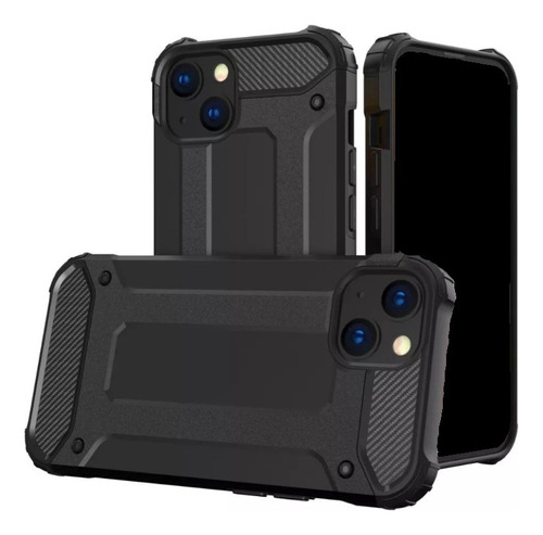 Capa Anti-impacto Hybrid Rugged Para iPhone 15 - Preta