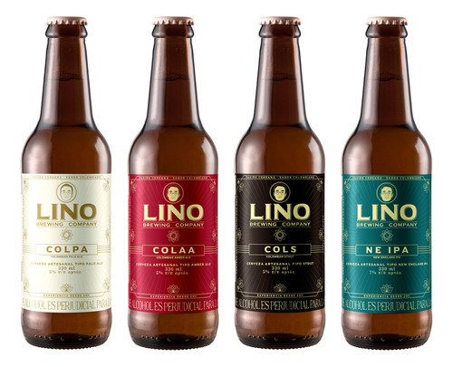4 Pack Mixto - Cerveza Artesanal Lino Br - mL a $38