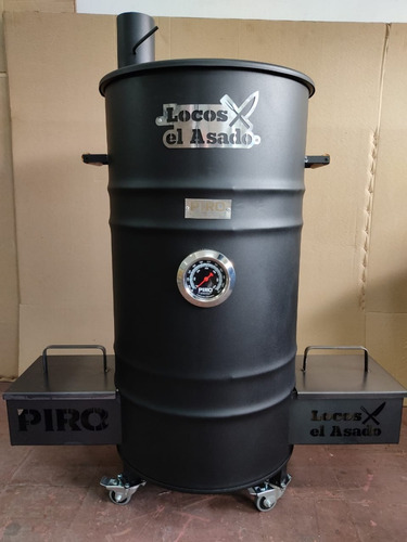 Parrilla Ahumador Piro Locos X El Asado Tambor Leña Smoke