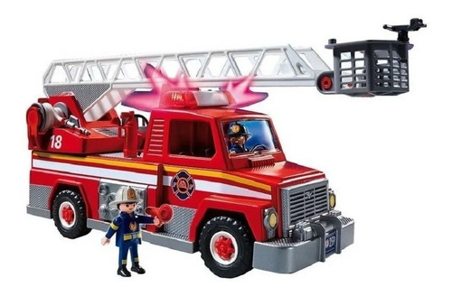 Imagen 3 de 5 de Unidad De Rescate De Bomberos Playmobil C/ Accesorios - 5682