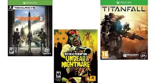 Pack 3 Xbox One Titan Fall Red Dead Redemption Division 2