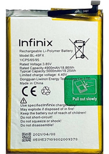 Bateria Pila Infinix Hot 10 Lite X657b Bl49fx