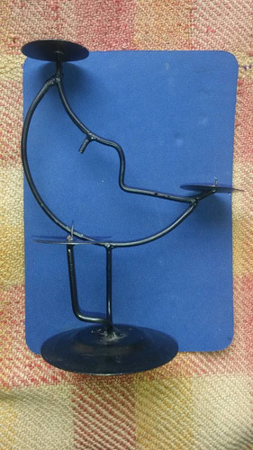 3 Candelabros Metalicos Decorativos Por El Precio De Uno Ofe