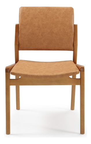 Cadeira de jantar Clement Norin, estrutura de cor  freijó e design do tecido lisa, 1 unidade