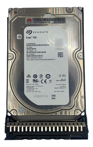 Hd Huawei 4tb 7.2k 3.5 Sas 12gb 02311pvp Com Gaveta * Cor Prateado