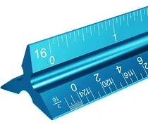 Comprar Regla De Escala Arquitectónica, Escala De Aluminio De 12 Pulgadas, Escala Triangular, Regla De Escala Para Blueprint, Regla Triangular, Regla De Dibujo, Regla De Arquitecto, Regla De Escala De Metal