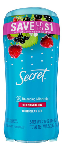 Secret Refreshing Berry, Paquete Doble De 2.6 Oz