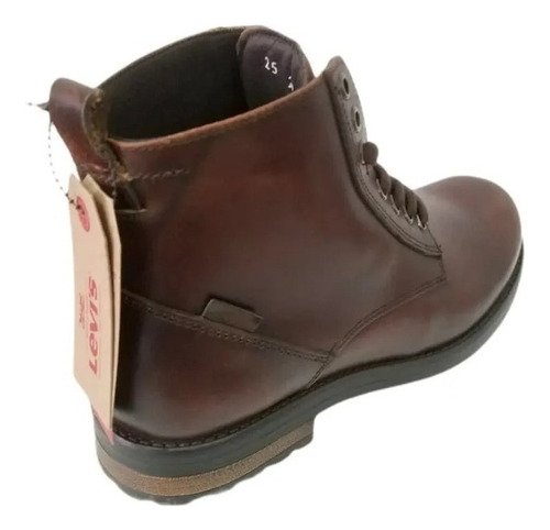 Bota De Piel Levis Casual Para Caballero De Agujetas L221311